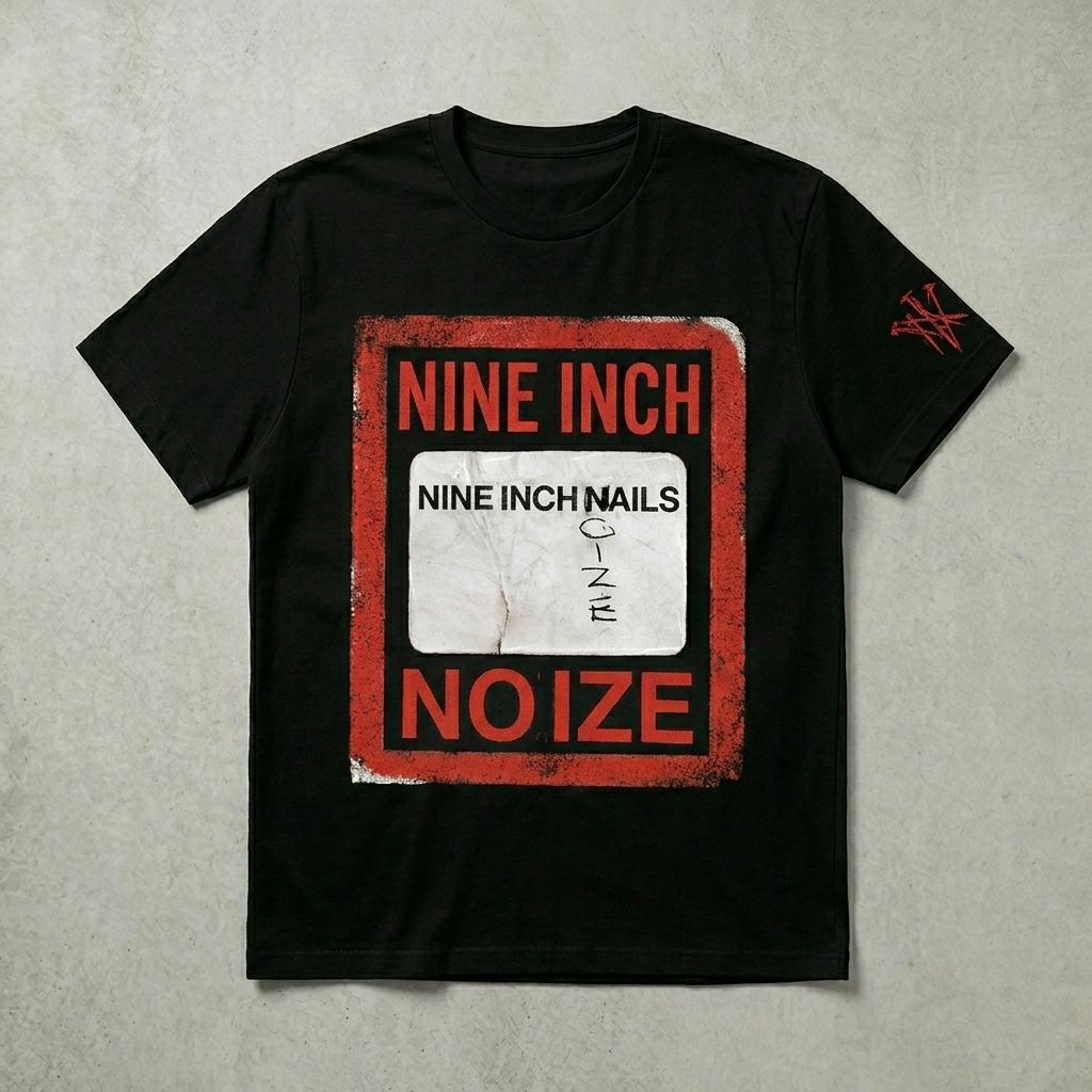 

2026 new album Nine Inch Noize boys NIN Unisexs TShirt Unisex ONeck 100Cotton Short Sleeve Y2k Pop Oversized Rock Exclusive Tee M