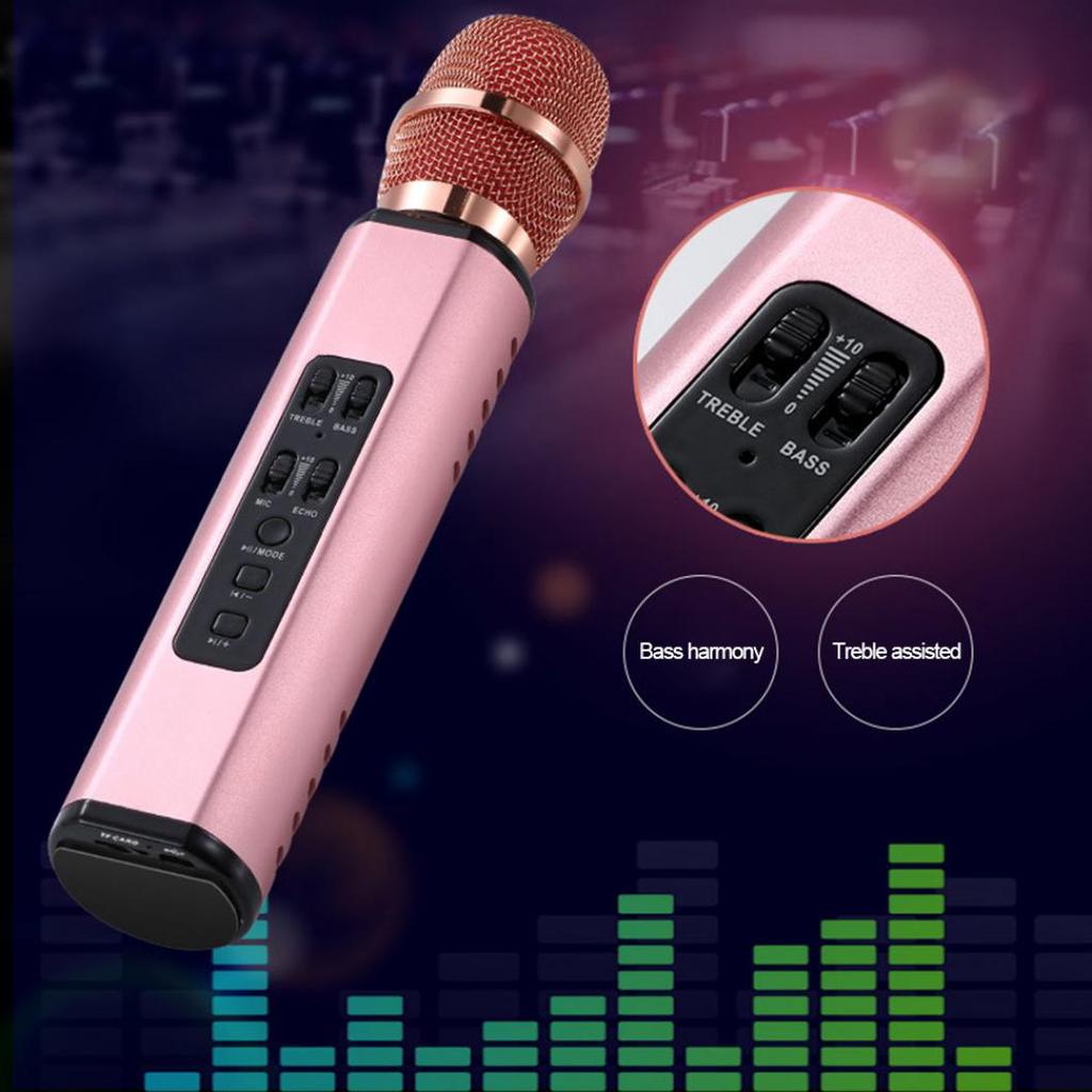 Buy K6 Handheld Wireless Bluetooth Condenser Microphone Karaoke Speech