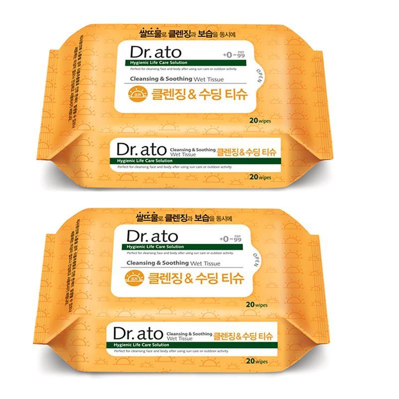 

Dr.Ato Cleansing & Soothing Wet Tissue 20ct x 15pk