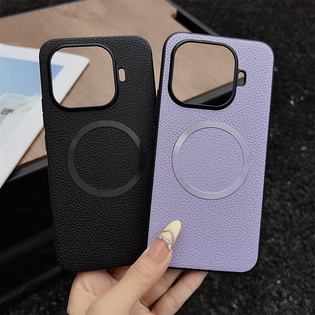 For Xiaomi 17T 15T Pro Phone Case for Magsafe Magnetic Luxury Leather Cover for Mi 17T 15T Wireless Charging Shockproof Bumper