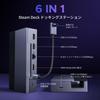 Ugreen Dock for Steam Hub with HDMI 100W PD USB C 1000Mbps and Adjustable Angle Stand Deck/Switch/Rog Ally/Legion Go, 6-in-1 USB-C 4K@120Hz 2.1,