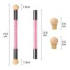 Arte Clavo Double-ended Nail Art Brush Set Gradient Pen Sponge Painting Dotting Tool Acrylic Pen With 4 Replace Sponge Heads New