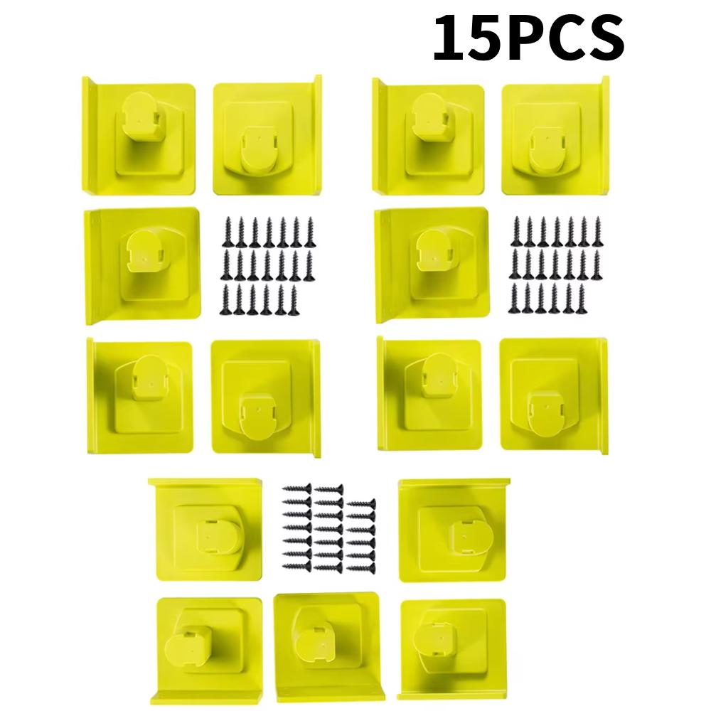 5-20 ks Nástěnný úložný stojan na stroje pro držák baterií Ryobi 18V Lithium Heavy Duty Závěs na elektrické nářadí do dílny a garáže