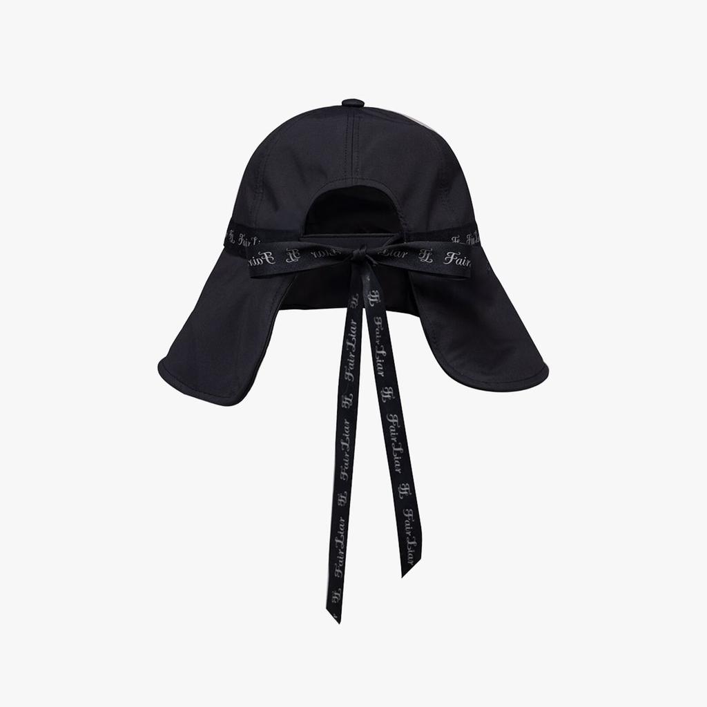 FAIRLIAR GOLF Ribbon Tape Wide Bucket Hat (Black)