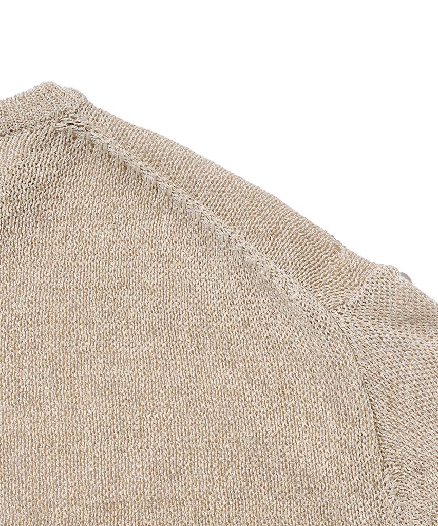 CARGOBROS FOR WOMAN Loose Punching Summer Knit (Oatmeal)