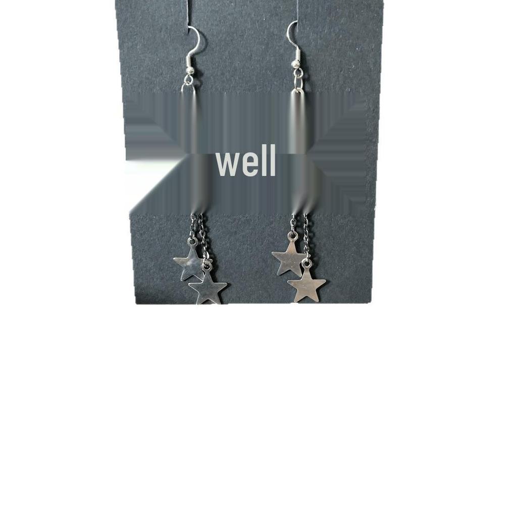 Silver Nebula Meteor Earrings - Gothic Pagan Witch Celestial Jewelry, Alternative Twisted Design