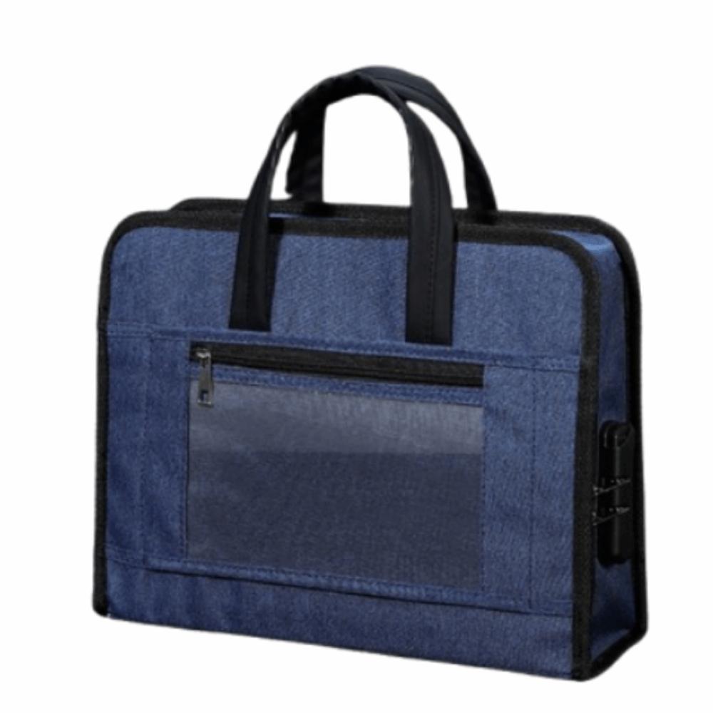 

Портативная папка для документов формата А4, большая вместимость, органайзер для хранения марок, школьники темно-синий