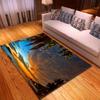 Beach Concept Landscape Living Room Carpet Bedroom Dining Room Floor Mat Pattern Size