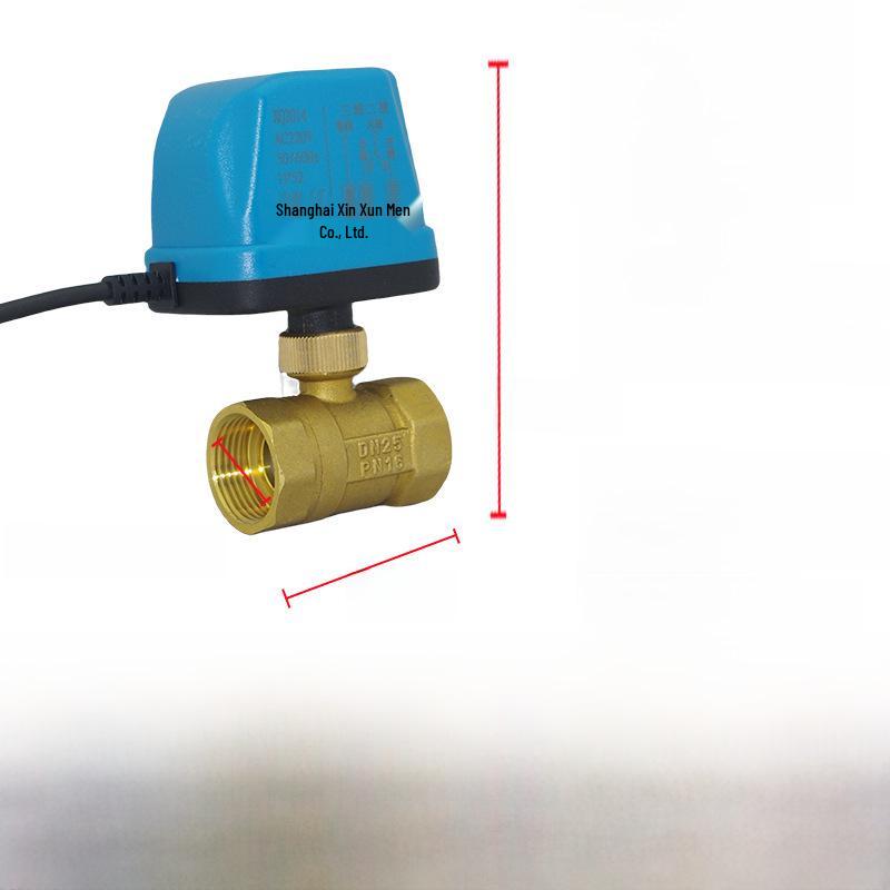 AMECO Miniatur Elektrisches Zweiwege-Kugelventil für Klimaanlagen - Erhältlich in 4 und 6 Punkten, DN15 DN20