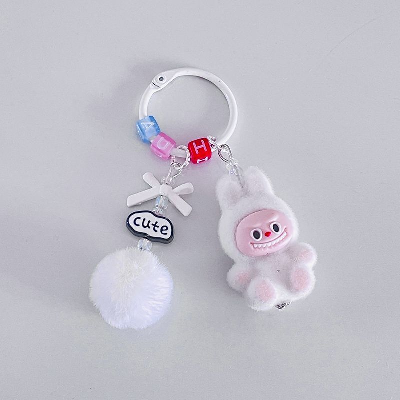 Gepflückter Mini Labubu Labubu Wollkugel Tasche Handyanhänger Niedlicher Schlüsselanhänger Geschenk