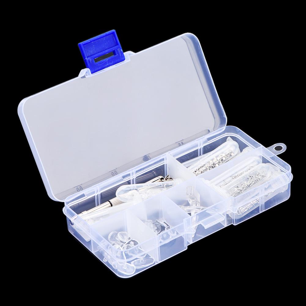 

Eyeglasses Glasses Repairing Kit Set Nose Pad Screw Nut Repair Tool Accseeories