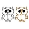 Owl Brooch Strong Pin Safe Anti-Lost High-Quality Alloy Durable Anti-Oxidation Hollow Cute Design Gold Silver Multifunctional Jewelry Accessories