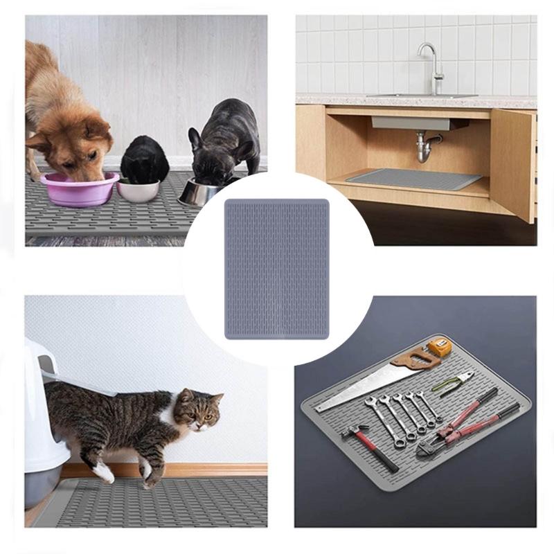 Extra Large Waterproof Dog Food Bowl Carpet Without Slip Base Easy To Clean 92x52cm