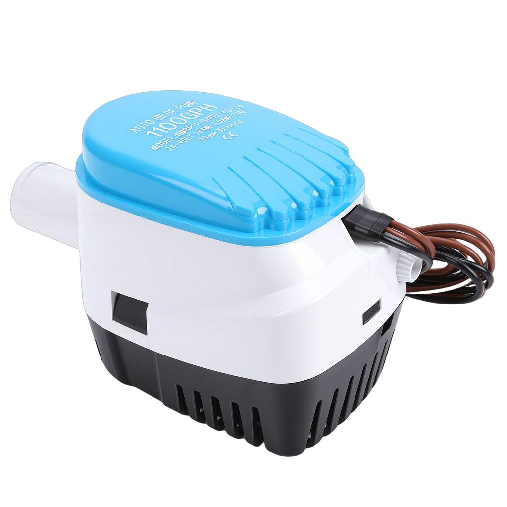 Marine Bilgenpumpe 24V 1100GPH Automatische Tauchpumpe für Boot Bilgenwasserpumpe mit Schwimmerschalter 1 1/8 Zoll Ausgang für Yacht