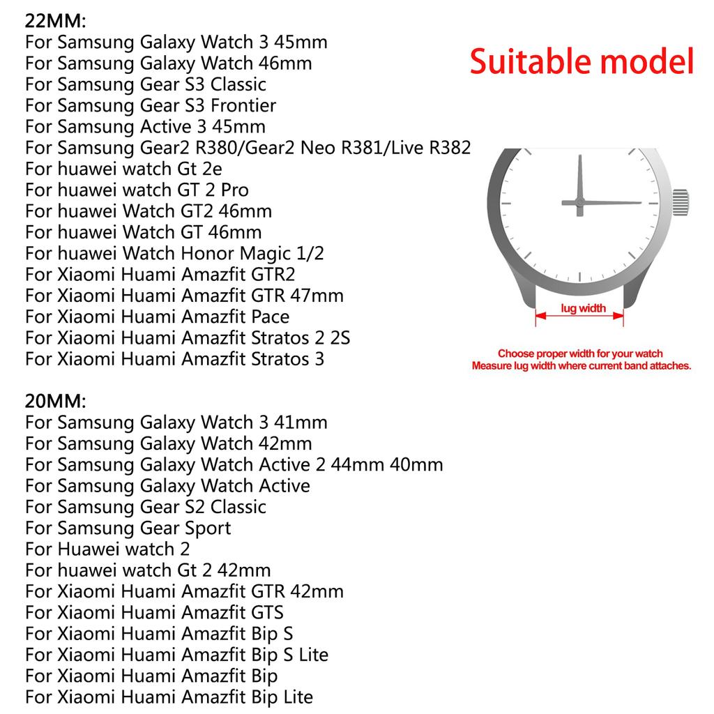 20mm/22mm Band for Samsung Galaxy Watch 4/Classic/46mm/42mm/active 2 Gear S3 Metal Diamond Bracelet Xiaomi Huawei GT/2/GT2/3 Pro Strap
