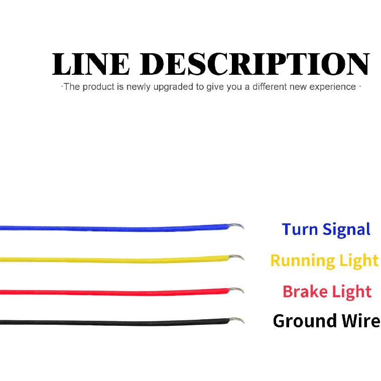 Mini LED Blinklys Baklys Bakindikatorer Passer til Harley Dyna 2000–2017 Softail 2000–2025 (Chrome)