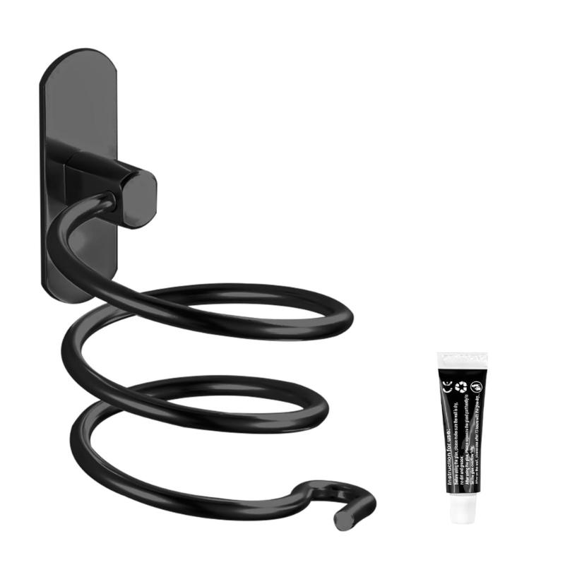 

Efficient Hair Dryer Stand for Wall Mount Bathroom Tray Blow Dryer Storage Rack 1