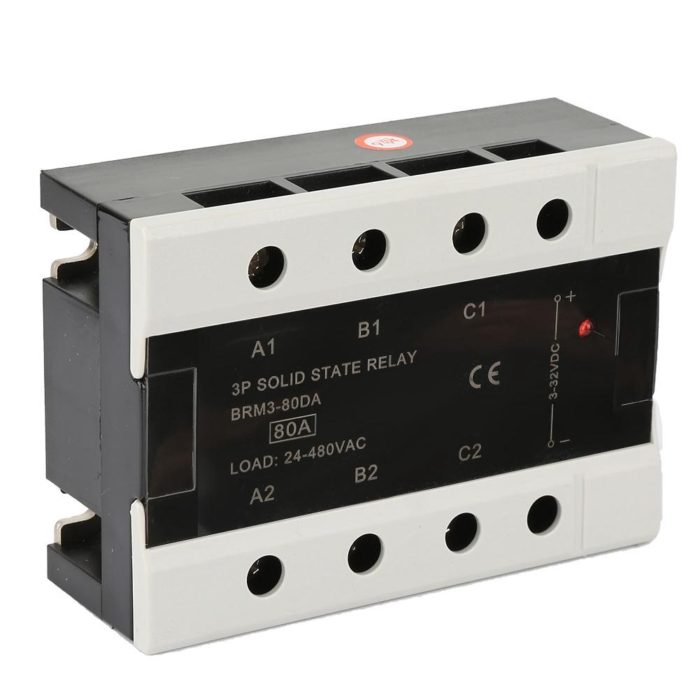 Load 24 480VAC Three Phase Solid State Relay(BRM3 80DA)