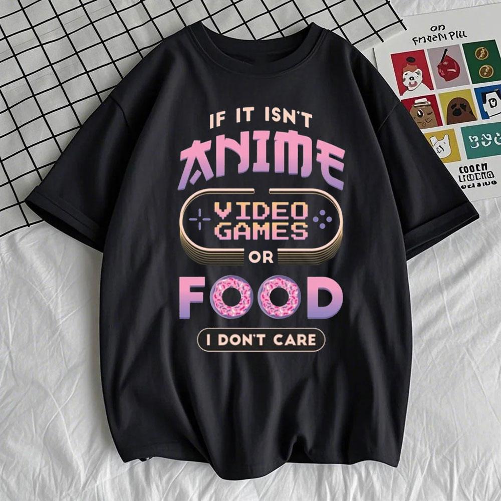 Mens Anime T Shirt Gamer Manga Japanese Tees Printed T-shirt Tops Comfortable Personality Short Sleeve Sweatshirt Cotton Tops S разноцветный