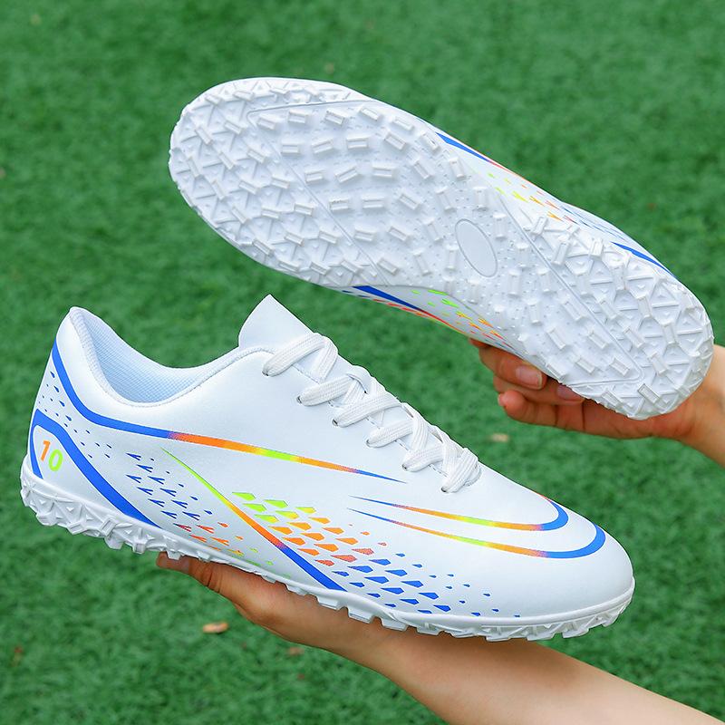 Football Shoes Boys and Girls Tf Broken Nails Artificial Turf AG Nails Youth Student Leather Foot School Training Shoes