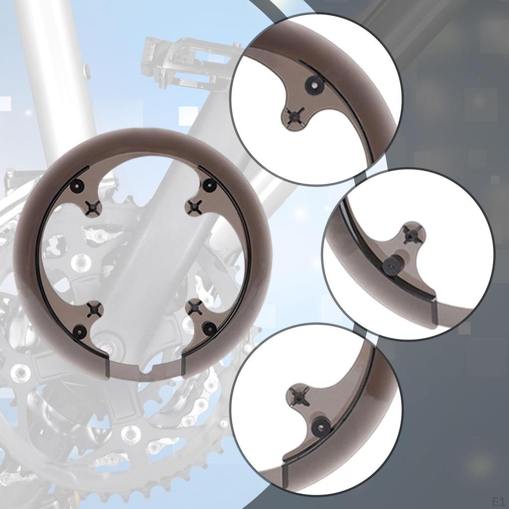 Bike Chain Guard Sprocket Cover Round Lightweight Easy To Install Mountain Loop Protector