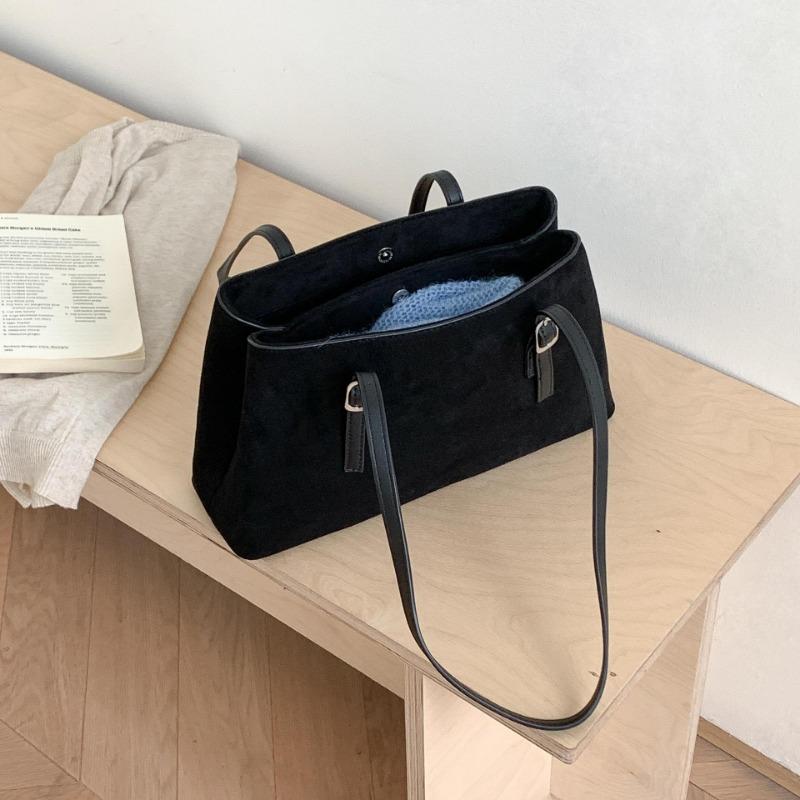 Retro suede bag multi-compartment autumn and winter new tote bag large capacity women's fashion shoulder bag women