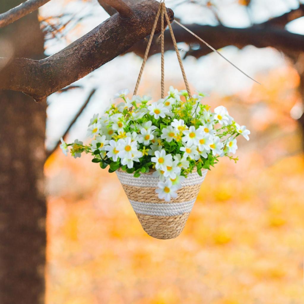 Simulated Flower Basket Decoration Flower Basket Spring Simulated Flower Decoration
