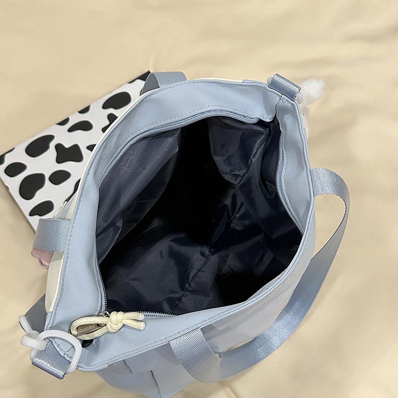 Colorblock Umhängetasche Damen College-Stil Schultertasche Junior High School Schülerinnen Große Kapazität Tragetasche