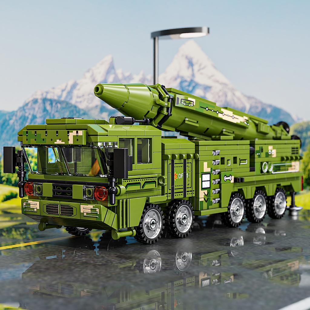 720PCS Missile Vehicle Constructing Blocks Toys Truck Assemble Puzzle Bricks Toy Sets Ideal For Kid Desktop Ornament Gifts
