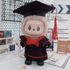 Non-Toxic Cute 17Cm Labubu Doll Accessories Clothes Graduation Gown Clothing Outfit For Plush Cotton Dolls Collection Gift