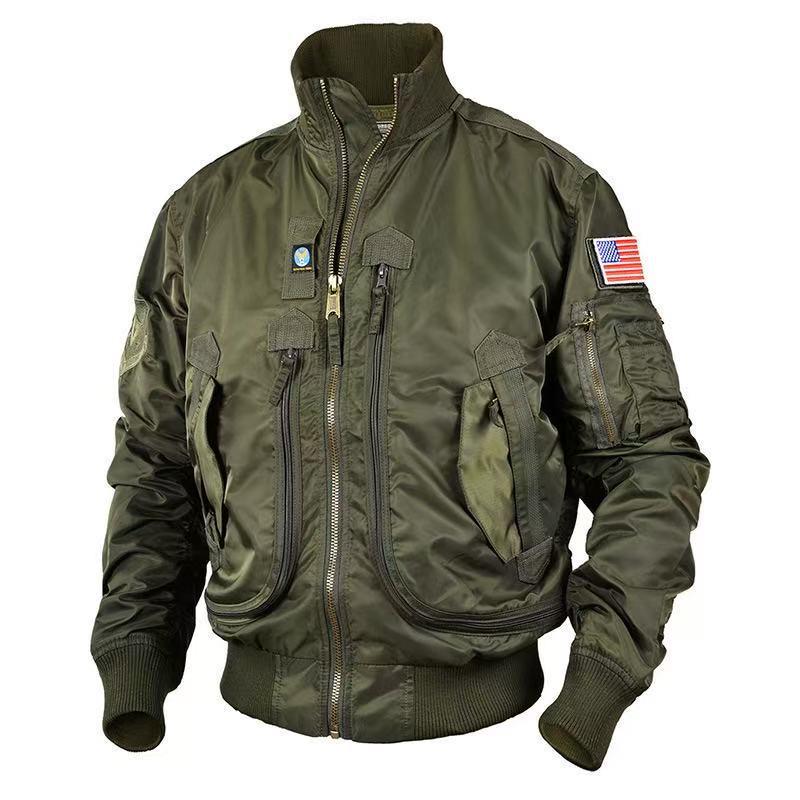 Men's Tactical Baseball Collar Pilot Jacket
