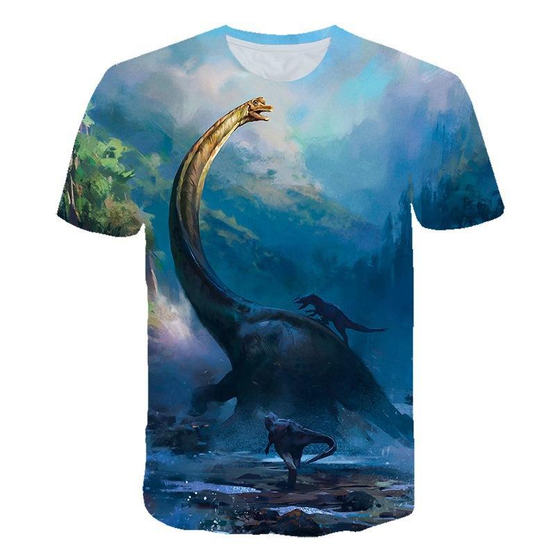 Factory direct sales 2020 new dinosaur digital printing 3dt-shirt