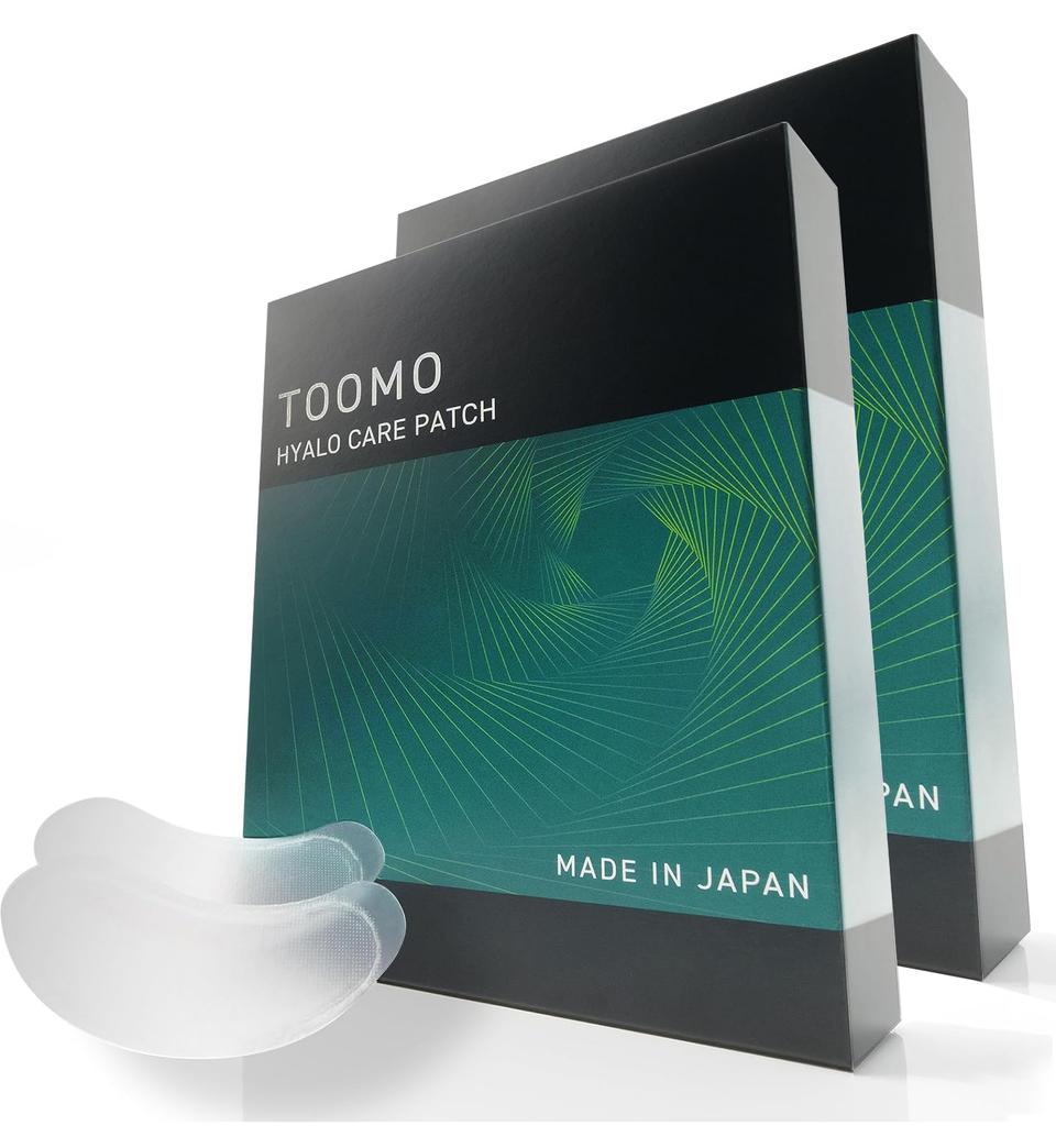 TOOMO Hyaluronic Acid Patches for Eye Care 12 Men's (6-Use Pack, Patches)
