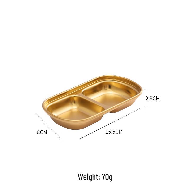 Korean Style Stainless Steel Dipping Sauce Dish