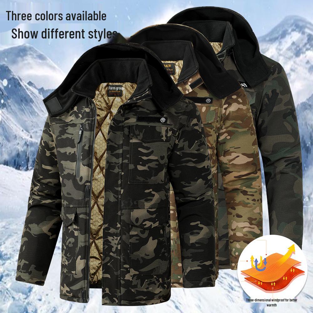 Graphene Insulated Camo Jacket: Unisex, Waterproof, Warm Cotton, Windproof, For Cold Weather & Workwear