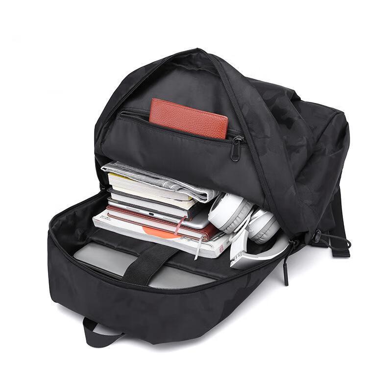 Li Shen Men's Camouflage Oxford Fabric Backpack