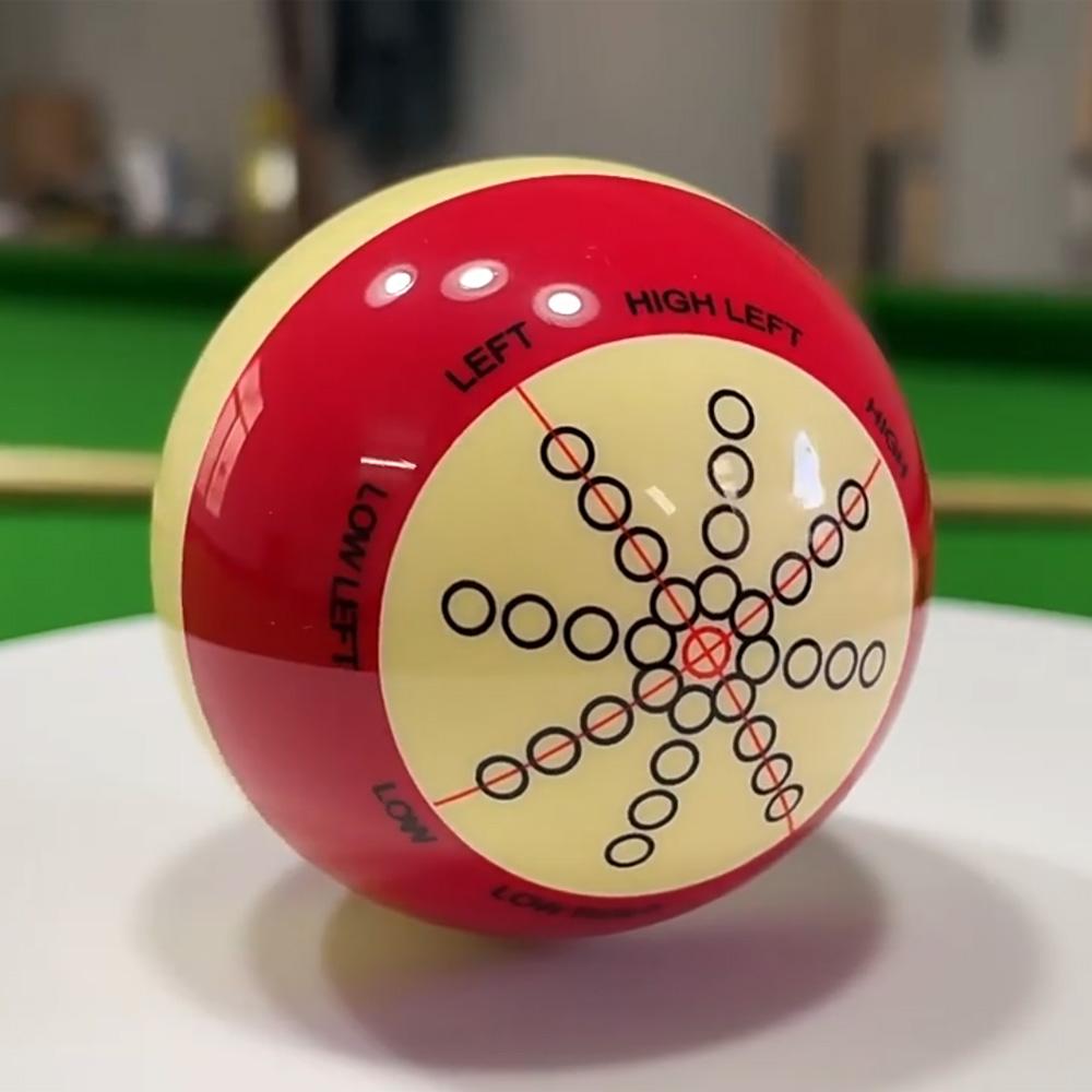 Red White Resin Billiard Training Cue Ball Pool Cue Ball Practice Training Artifact Suitable For Beginners and Advanced Players