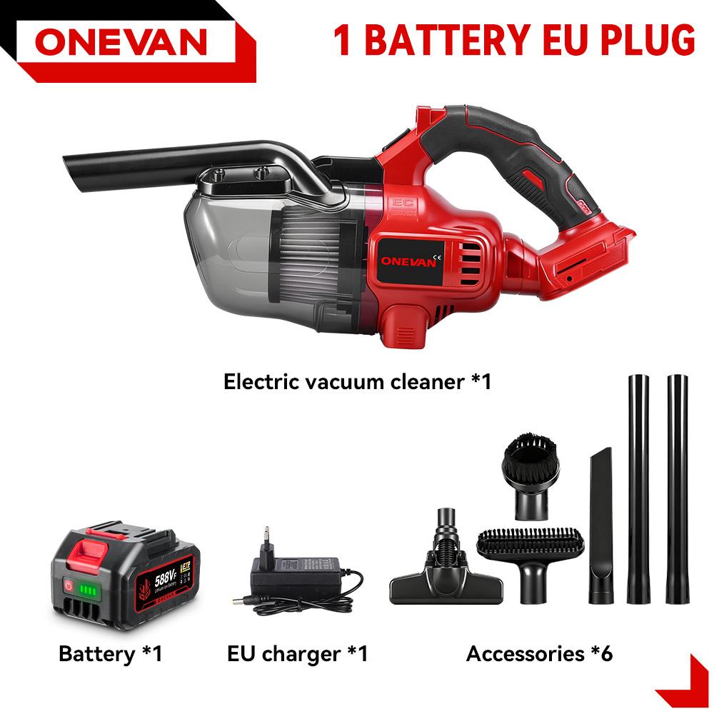 ONEVAN 16KPA Electric Vacuum Cleaner 6in1 Cordless Handheld Home Vacuum Floor Pet Hair Cleaning Tool For Makita 18V Battery Pin