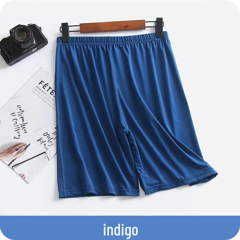 Liquid Ice Silk Ultra-Thin Men's Summer Sleep Shorts: Breathable, Cool, Stretchy Beach Pants