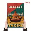 Vintage Moroccan Tagine Metal Wall Art 8x12 Inch Rustic Iron Sign For Home Porch Garden Decor