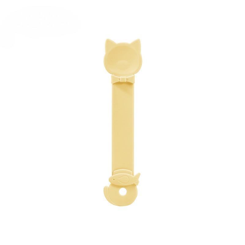 Easy-Squeeze Cat Treat Dispenser - Long Handle Lickable Wet Food Feeder for Cats, Durable Plastic Pet Snack Spoon, Cat Food.