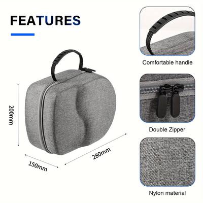 Bolsa de armazenamento para óculos VR Quest 2, bolsa de transporte, caixa protetora para fone de ouvido Meta Quest3, compatível com estojo de armazenamento Quest 2/Meta Quest3