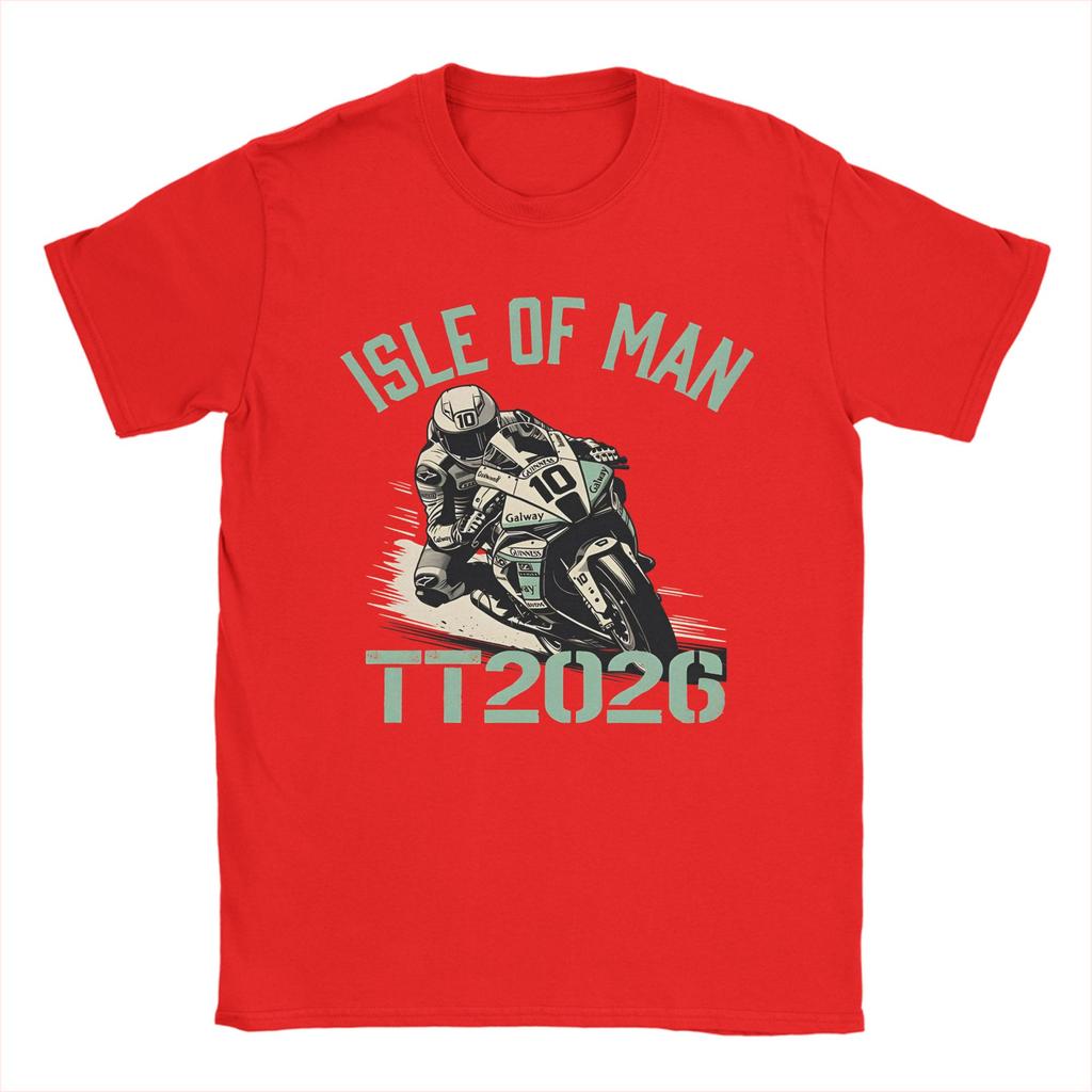 Motorcycle Sport Isle of Unisex TT Races  T Shirt Unisex  Vintage T Shirts Summer O Neck Harajuku Tees Design Oversize Clothing