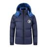 New winter men's casual warm  clothes, piled and thickened multi-bag removable hat  jackets and  clothes.