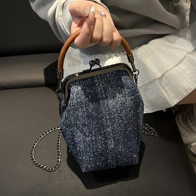 New Mobile Phone Bag Art Student Handbag Versatile Handbag Clip Messenger Bag Korean Small Satchel