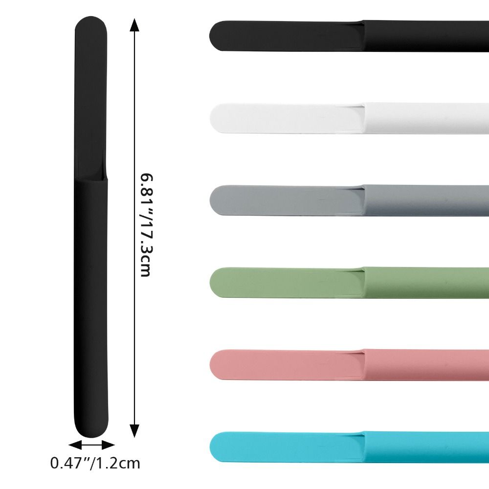 Self-Adhesive Pencil Holder Anti-loss Pen Clip Portable Protective Sleeve