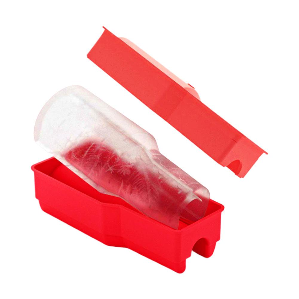 

Oversized Ice Cube Molds For Stanley 40oz Tumbler Reusable Silicone Ice Tray With Lid Bin For Freezer Keep Drinks Chilled Fresh червоний