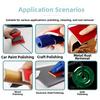 5-inch Round Flocked Automotive Putty Sanding Sponge Sandpaper 50pcs Compatible With Most Pneumatic And Electric Sanding Discs