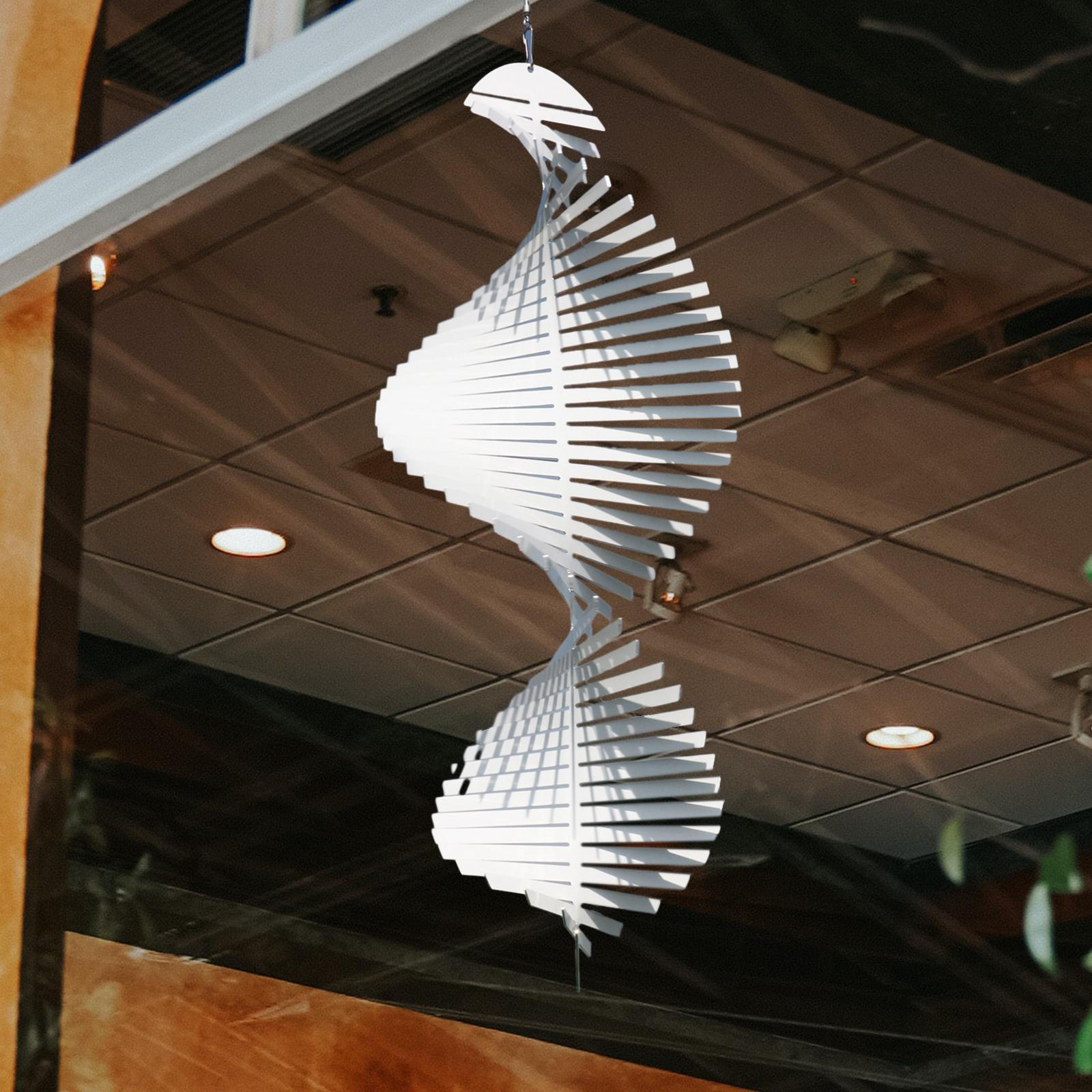 

3D СПИРАЛЬ сублимационный ветровой спиннер пустой алюминиевый ремесленный орнамент для двора в помещении искусства 10cmx25cm