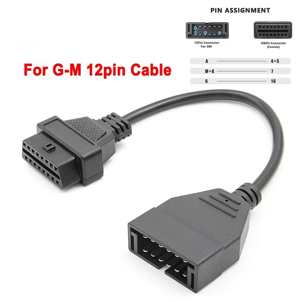 Plastic OBD to OBD2 Adapter Black Car Diagnostic Tool New 16Pin Connector  Car Repair